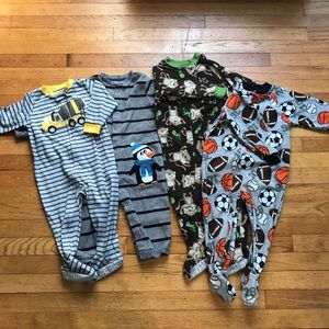 Carter’s baby boy pajama / jammies bundle 12-18